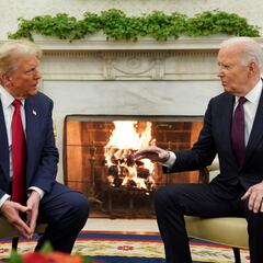 Así fue la reunión entre Donald Trump y Joe Biden en la Casa Blanca