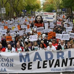 Miles de personas se manifiestan por la sanidad pública en Madrid