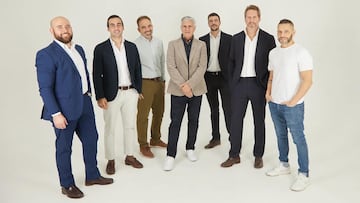 Five Eleven Capital. De izquierda a derecha: Jesús Zamorano, Javier García, Víctor Muñoz, Antonio Cordón, David Rodríguez, Martín Ink y Andrés Tortarolo.