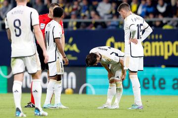 Modric, upon noticing his discomfort in his hamstrings.