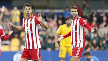 De la Hoz, en un partido con el Almería.