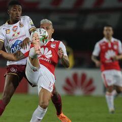 Tolima saca ventaja en la ida de los cuartos de final ante Santa Fe