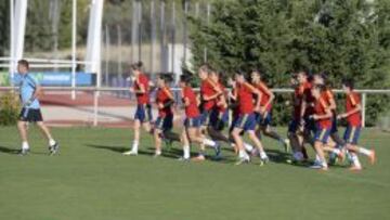 Las jugadoras de la Absoluta, en su &uacute;ltima concentraci&oacute;n en Las Rozas. 