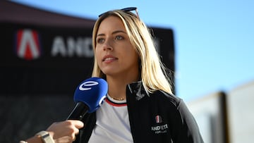 Nerea Martí, durante los test de Valencia de Fórmula E con Andretti.