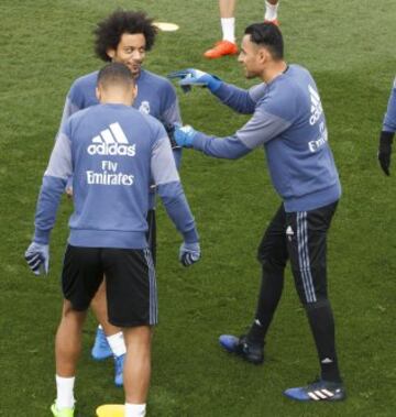 Los futbolistas del equipo blanco afrontan el choque ante Las Palmas con el ánimo alto.
