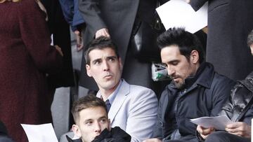 Vicente, en el palco de Mestalla.