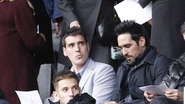 Vicente, en el palco de Mestalla. 