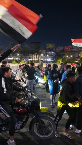 Las calles de Bagdad festejan el pase de Irak a la Copa del Mundo