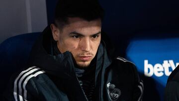 Brahim, en el banquillo durante el Legan&eacute;s-Real Madrid de Copa.