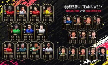 TOTW 26 de FUT FIFA 20 con Dani Parejo, Mané y Hazard ya disponible