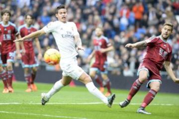 James Rodríguez juega su octavo partido como inicialista de la temporada con Real Madrid. 