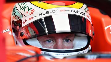 HOCKENHEIM, GERMANY - JULY 26: Sebastian Vettel of Germany and Ferrari prepares to drive in the garage during practice for the F1 Grand Prix of Germany at Hockenheimring on July 26, 2019 in Hockenheim, Germany. (Photo by Dan Mullan/Getty Images)