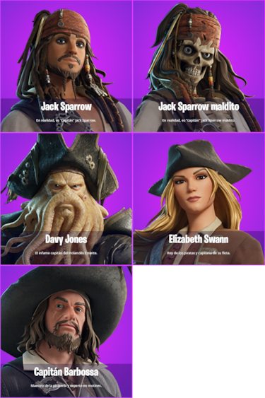 Fortnite x ‘Piratas del Caribe’: nuevas skins de Jack Sparrow y toda la información de su evento