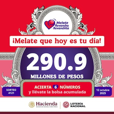 Resultados Melate, Revancha y Revanchita del Sorteo 4121: revisa aquí los premios de hoy 12 de octubre