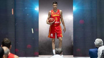 28/06/21 BALONCESTO PRESENTACION SELECCION ESPA&bdquo;OLA ESPA&bdquo;A DESAFIO TOKYO
 XABI LOPEZ-AROSTEGUI SELECCION ESPA&Ntilde;OLA ESPA&Ntilde;A JUEGOS OLIMPICOS TOKIO 2020 2021