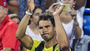 Rafa Nadal, tras caer ante Kyrgios.