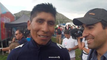 Dos minutos con Nairo Quintana en Les Praeres: el puerto, los rivales y las piernas