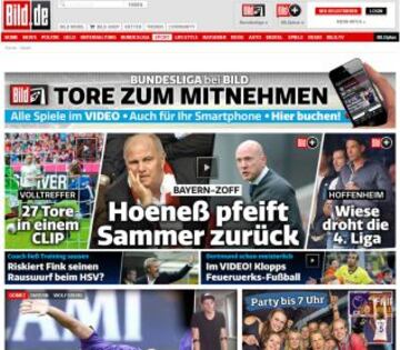 Portadas de la prensa extranjera