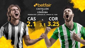 CF Castellón vs. Córdoba CF: horario, TV, estadísticas, clasificación y pronósticos
