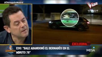 Roncero muestra su desagrado con Bale por irse del estadio