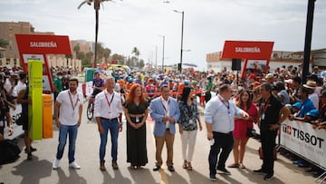 Ander Gil, presidente del Senado, visita La Vuelta
