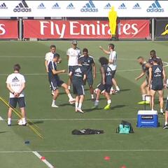 Penúltimo entrenamiento del Real Madrid antes de Girona