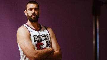 Marc Gasol, durante el Media Day de los Toronto Raptors.