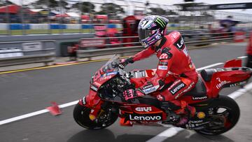 Bastianini con su Ducati en Phillip Island.