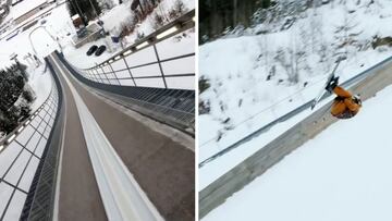La barbaridad que alucina al mundo del esquí: ¡la hace durante 50 metros a 90 km/h!
