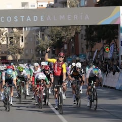 Girmay, Groenewegen, Moschetti y Frentin, a la caza en Almería