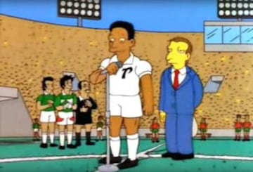 El encuentro entre Portugal y México celebrado en Springfield para decidir “por fin” qué país es el más grande del mundo, fue presentado por O’ Rey en el campo de juego. Aquel encuentro terminó con un aburrido 0-0, pero con una enorme gresca en las tribunas.