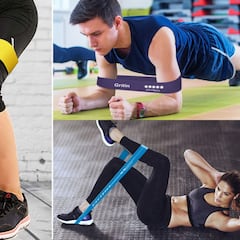 Haz ejercicio en casa con estas bandas elásticas por menos de 11 euros