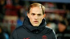 Soccer Football - French Cup - Quarter-Final - Dijon v Paris St Germain - Stade Gaston Gerard, Dijon, France - February 12, 2020   Paris St Germain coach Thomas Tuchel    REUTERS/Emmanuel Foudrot