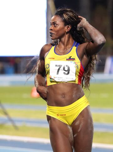 Caterine Ibargüen gana la medalla de oro en el salto triple de los Juegos Centroamericanos y del Caribe Barranquilla 2018. Urrutia fue medalla de plata