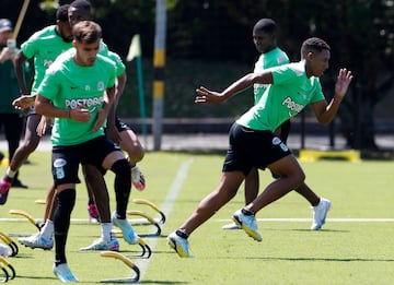 Nacional practicó este jueves con miras en su próximo partido de la Liga BetPlay 2023-I.