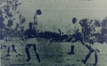 Duelo de Colo Colo y Audax Italiano en el Estadio Militar de 1936.