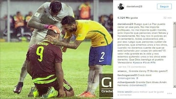 Dani Alves muestra su lado más solidario con Venezuela