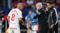 Javier Aguirre, entrenador del Mallorca, durante el partido de LaLiga Santander contra el Osasuna.