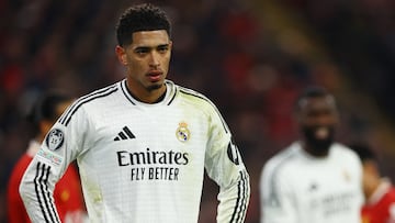 Jude Bellingham, en el Liverpool-Real Madrid.