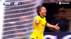 ¡El primero de Modric! El gol del croata que hace que todo San Siro se venga abajo