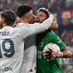 El Milan se pone líder con Giroud... ¡de portero!