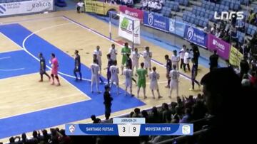 Resumen y goles del Santiago Futsal - Movistar Inter