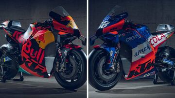 Las dos motos de KTM para el Mundial de MotoGP 2020.