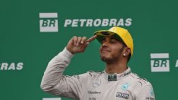 Hamilton en Sao Paulo.