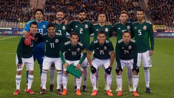 Foto previo al partido Amistoso Fecha FIFA Belgica vs M&eacute;xico desde Estadio Rey Balduino en Bruselas B&eacute;lgica, en la foto: Selecci&oacute;n de M&eacute;xico.