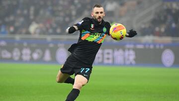 Brozovic durante el partido contra el Torino.