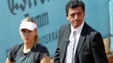 El halo de &lsquo;supernova&rsquo;  brilla tras Maria Sharapova.
 