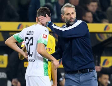 Marco Rose, en un partido de esta temporada con el Gladbach.