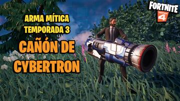 fortnite capitulo 4 temporada 3 tierras salvajes arma mitica ca?on de cybertron transformers