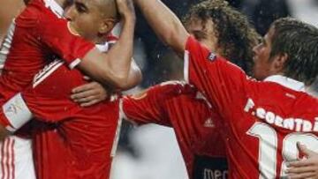 <b>Goleada</b>. El Benfica es el primer equipo clasificado para los octavos de la Europa Liga.